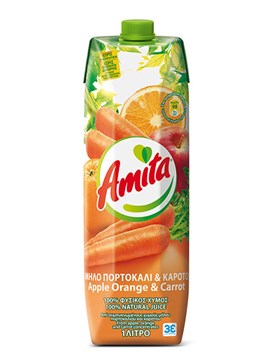 Amita Μήλο Πορτοκάλι Καρότο 1lt - OneSuperMarket