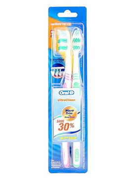 Οδοντόβουρτσα Oral B Ultra Clean 2τεμ - OneSuperMarket
