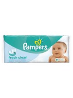 Μωρομάντηλα Pampers Fresh Clean 64τεμ - OneSuperMarket