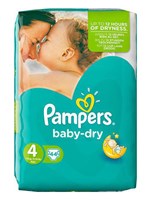 Πάνες Pampers Baby Dry No4 7-18kgr 44τεμ - OneSuperMarket