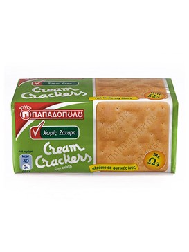 Cream Crackers Παπαδοπούλου χωρίς Ζάχαρη 165gr - OneSuperMarket