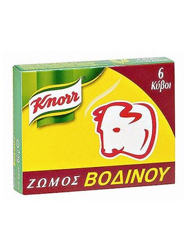 Ζωμός Βοδινού Knorr 6τεμ 60gr - OneSuperMarket