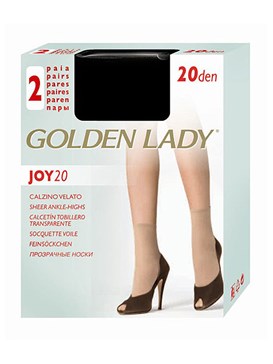Σοσόνι Λεπτό Golden Lady Joy 20den Nero 2τεμ - OneSuperMarket