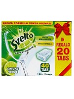 Ταμπλέτες Πλ.Πιάτων Svelto Limone 20+20τεμ - OneSuperMarket